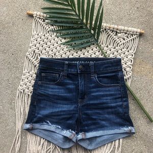 American EagleHi-Rise Jean Shorts Size 0